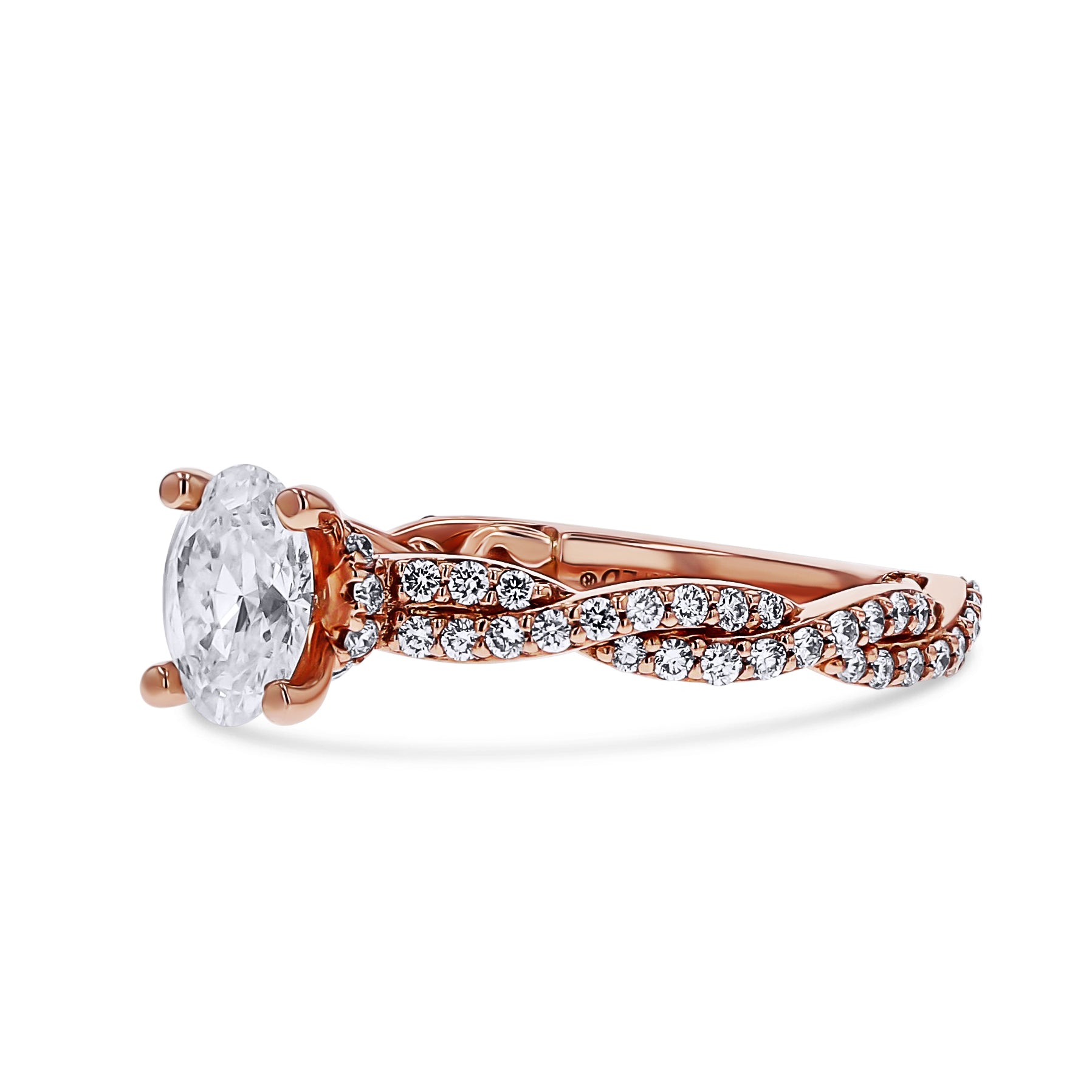 Diamond Accented Twist Engagement Ring - Skeie's Jewelers