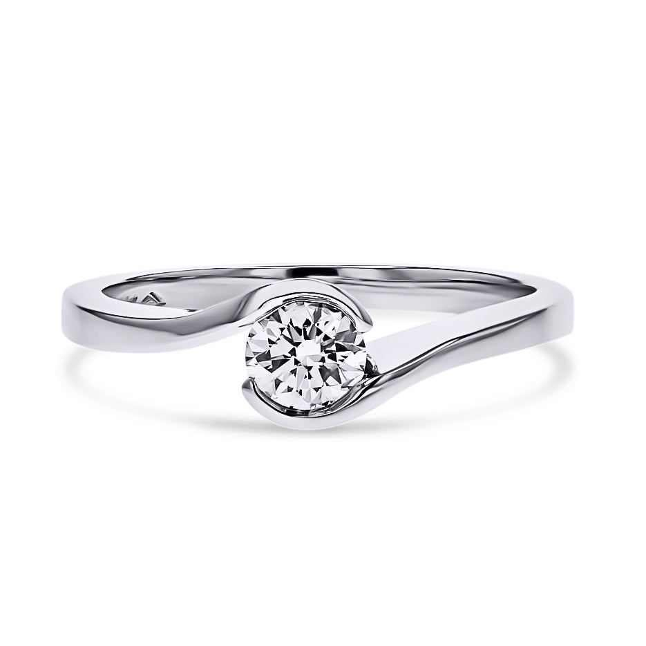 Diamond Swirled-Accent Bridal Set - Skeie's Jewelers