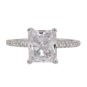 White Gold Diamond Shoulder Semi Mount Engagement Ring - Skeie's Jewelers