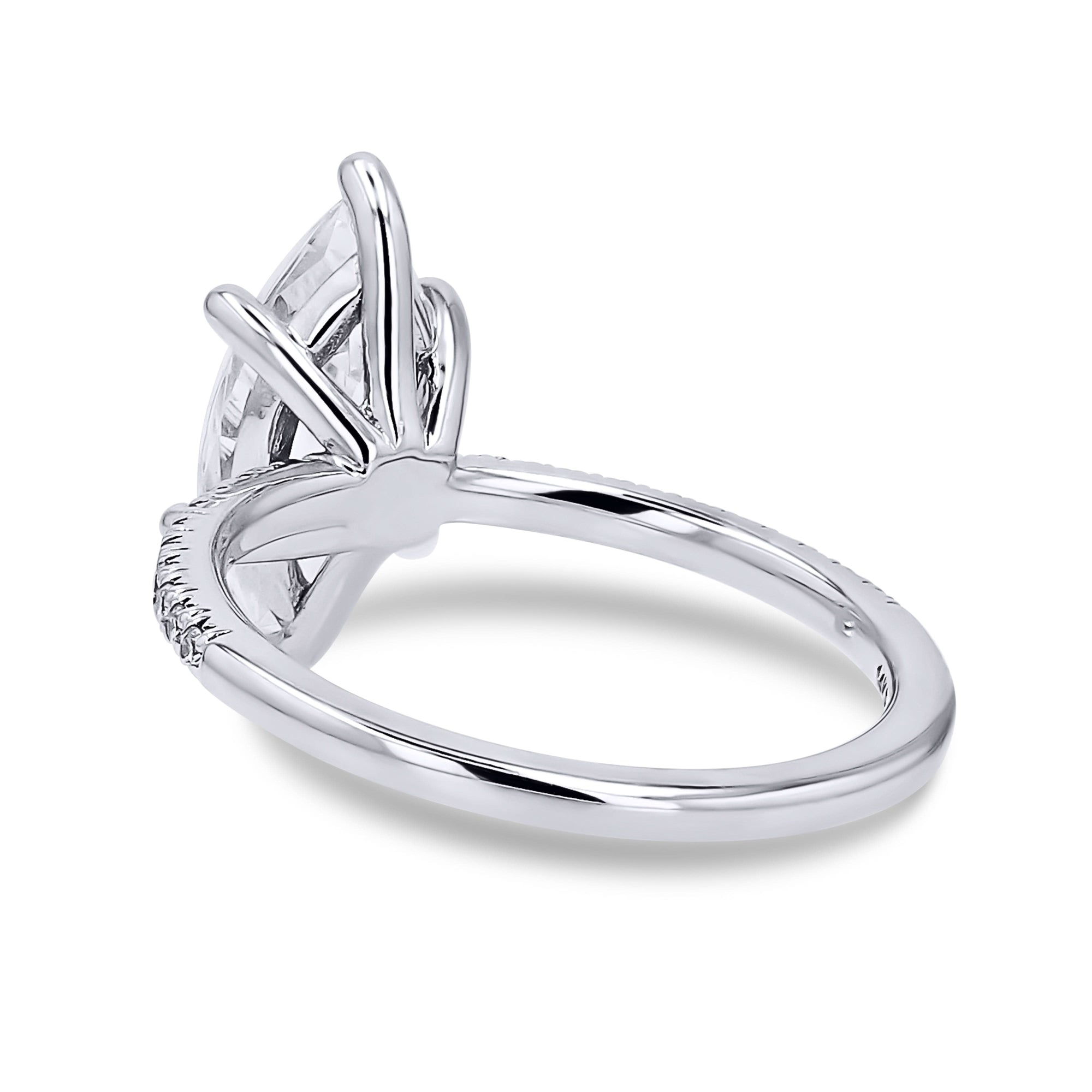 Frederick Goldman Diamond-Line Low Profile Engagement Ring - Skeie's Jewelers