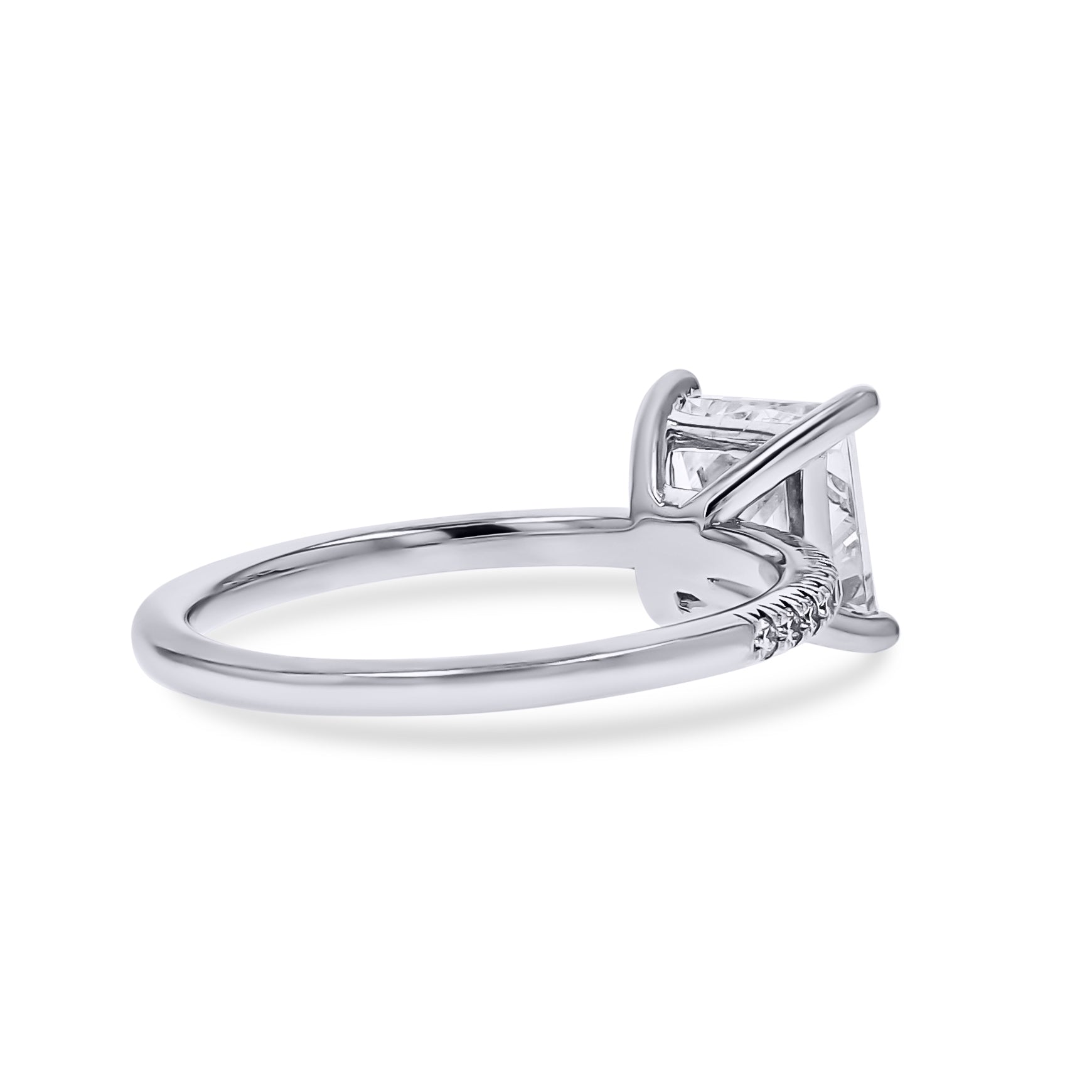 Frederick Goldman Diamond-Line Low Profile Engagement Ring - Skeie&#39;s Jewelers