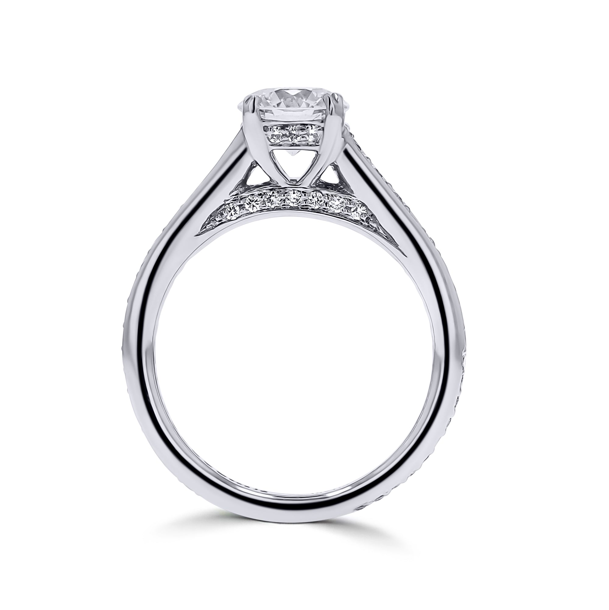 Platinum Graduated-Diamond Engagement Ring - Skeie's Jewelers
