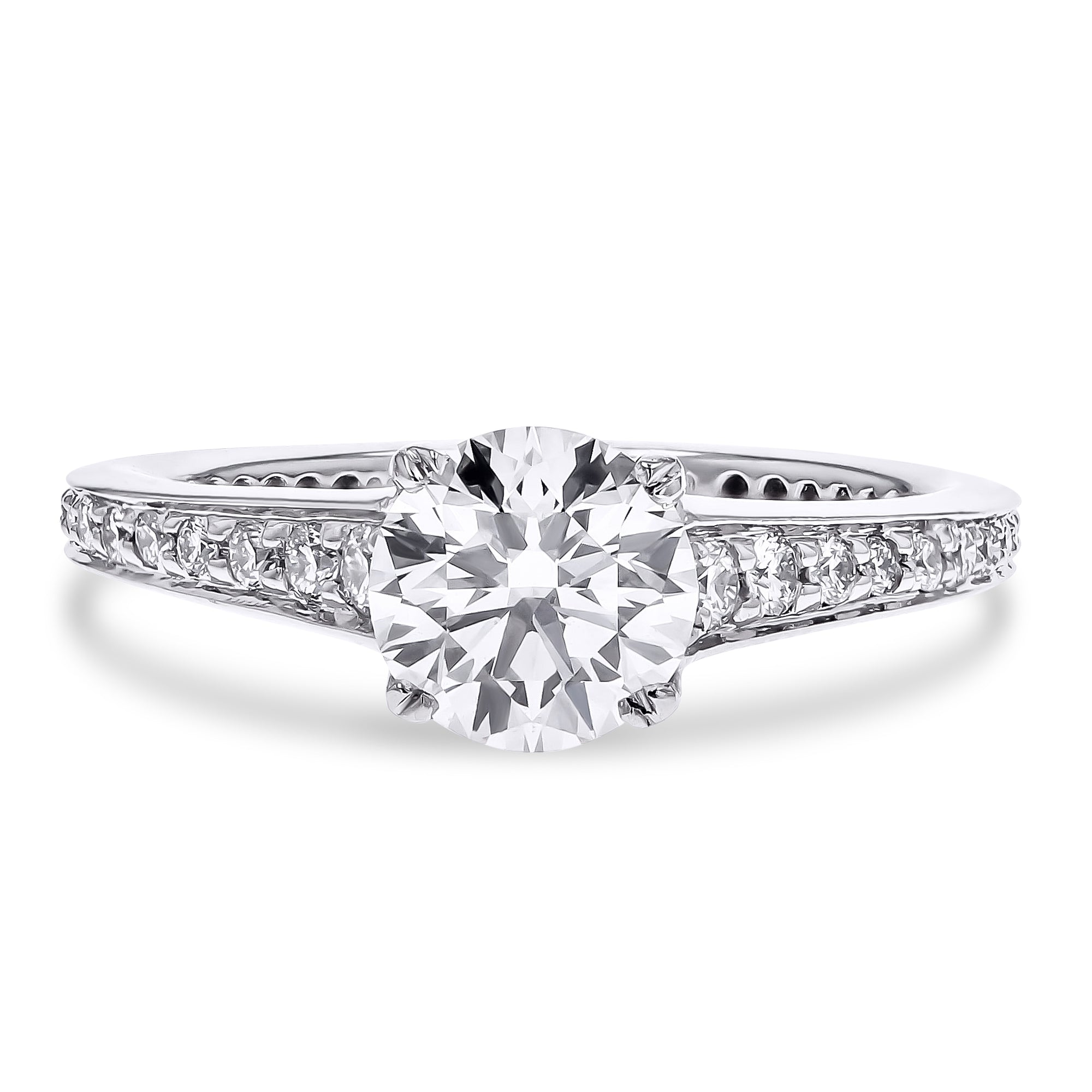 Platinum Graduated-Diamond Engagement Ring - Skeie's Jewelers