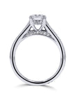 Platinum Graduated-Diamond Engagement Ring - Skeie's Jewelers