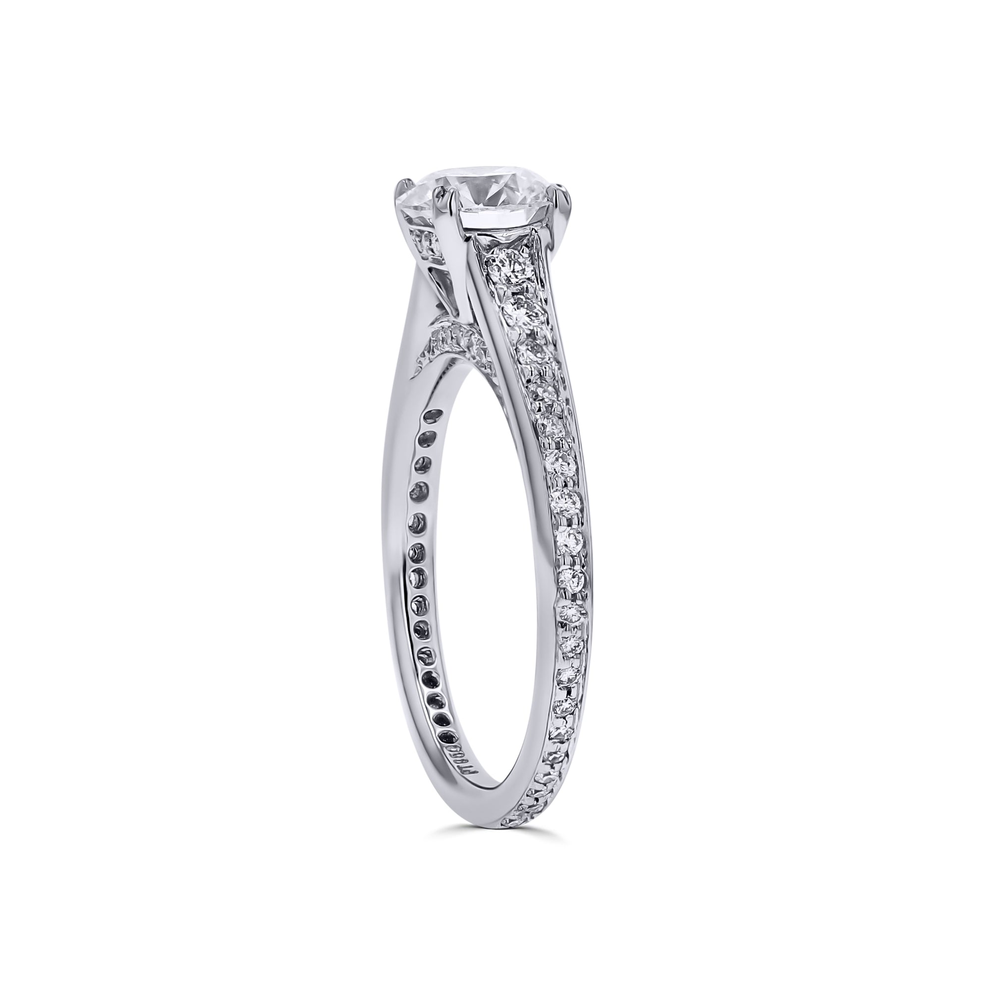 Platinum Graduated-Diamond Engagement Ring - Skeie's Jewelers