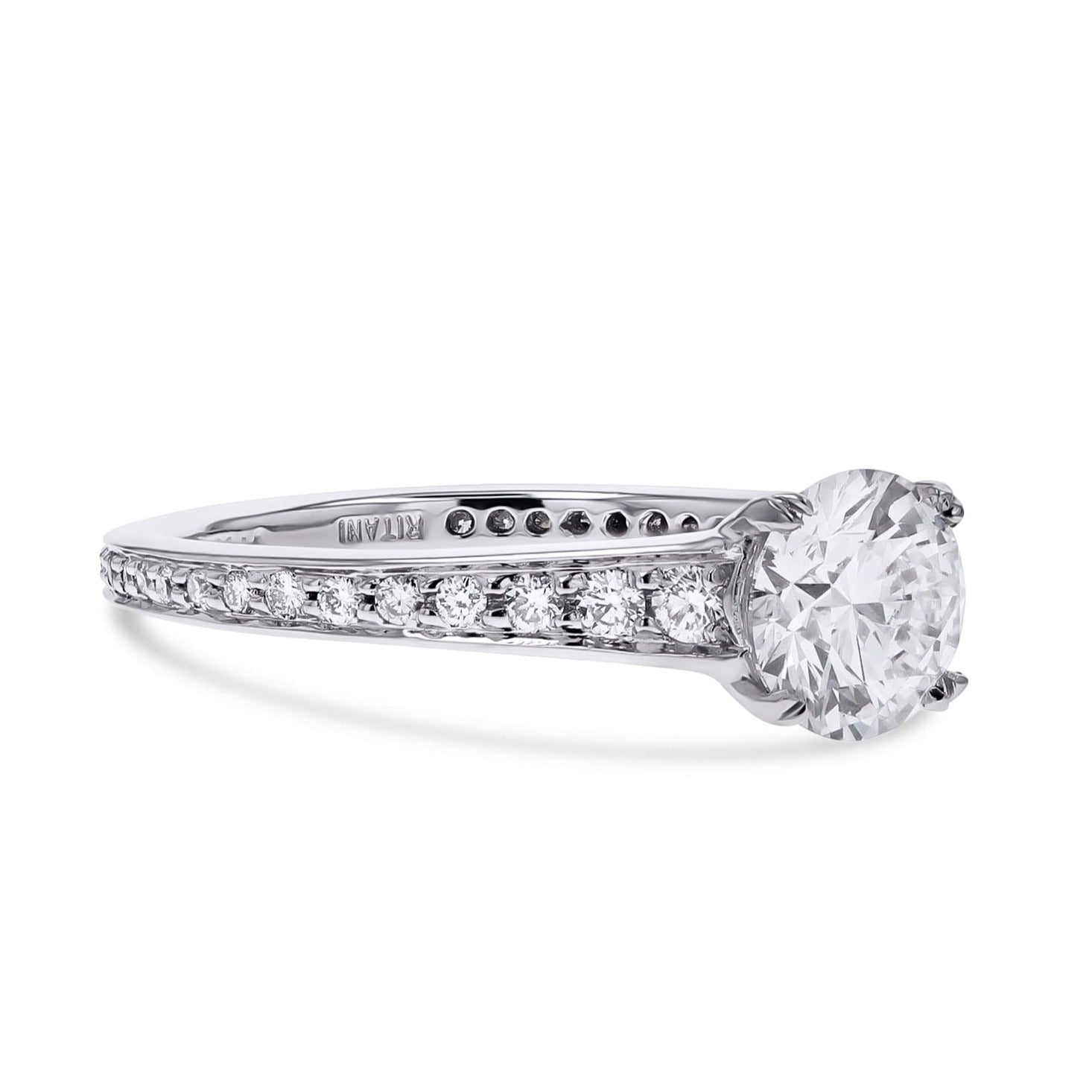 Platinum Graduated-Diamond Engagement Ring - Skeie's Jewelers