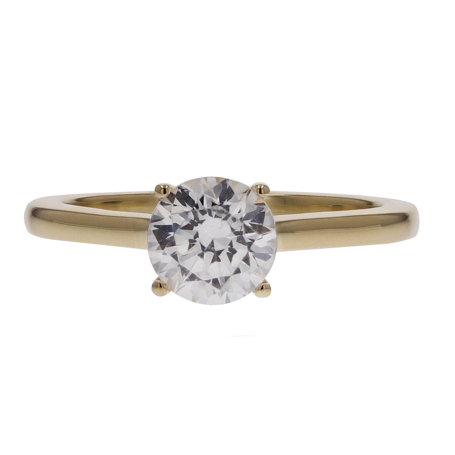 Skeie's Bridal Solitaire Semi-Mount Engagement Ring in Yellow Gold - Skeie's Jewelers