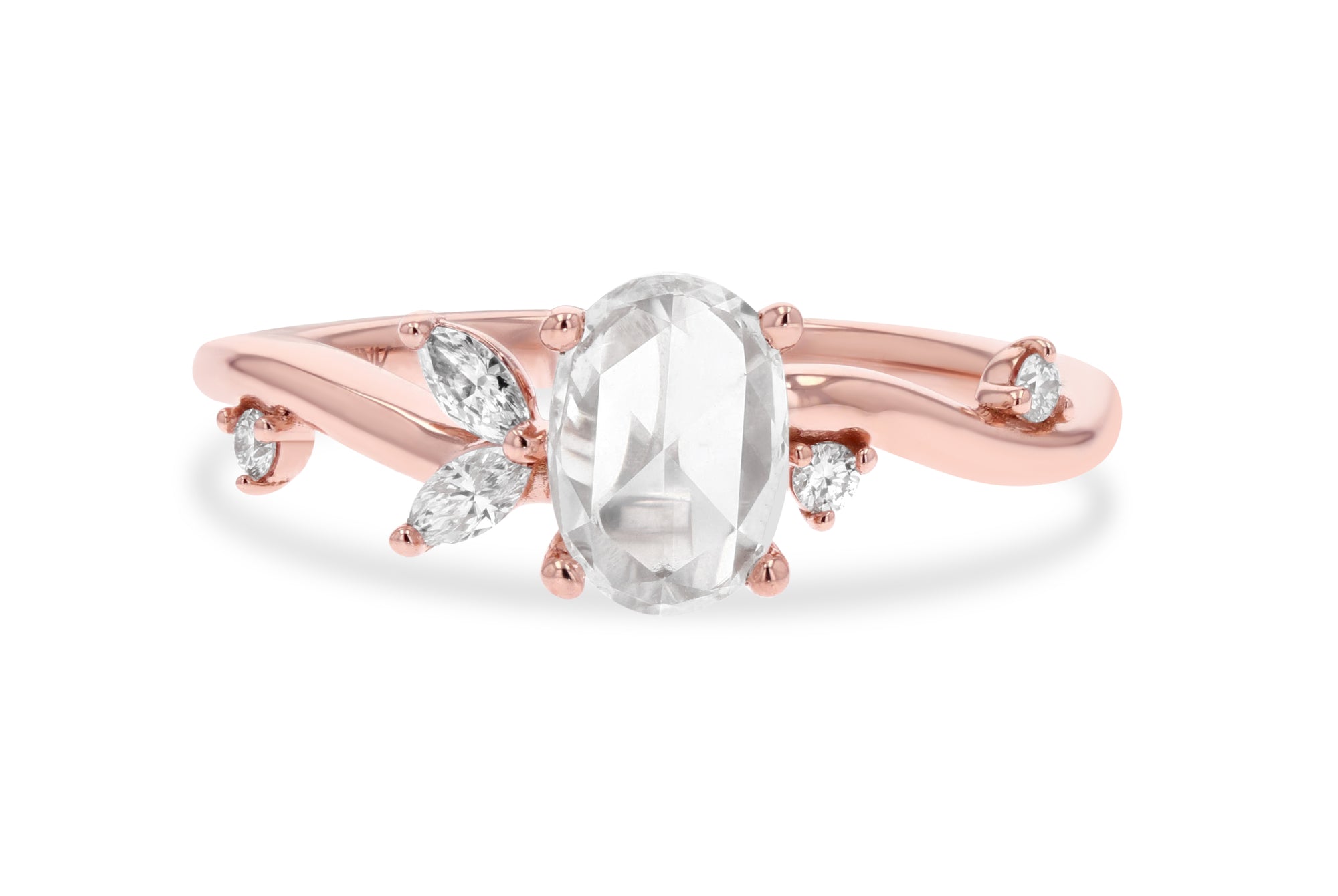 Natural Diamond Vine-Inspired Engagement Ring - Skeie's Jewelers