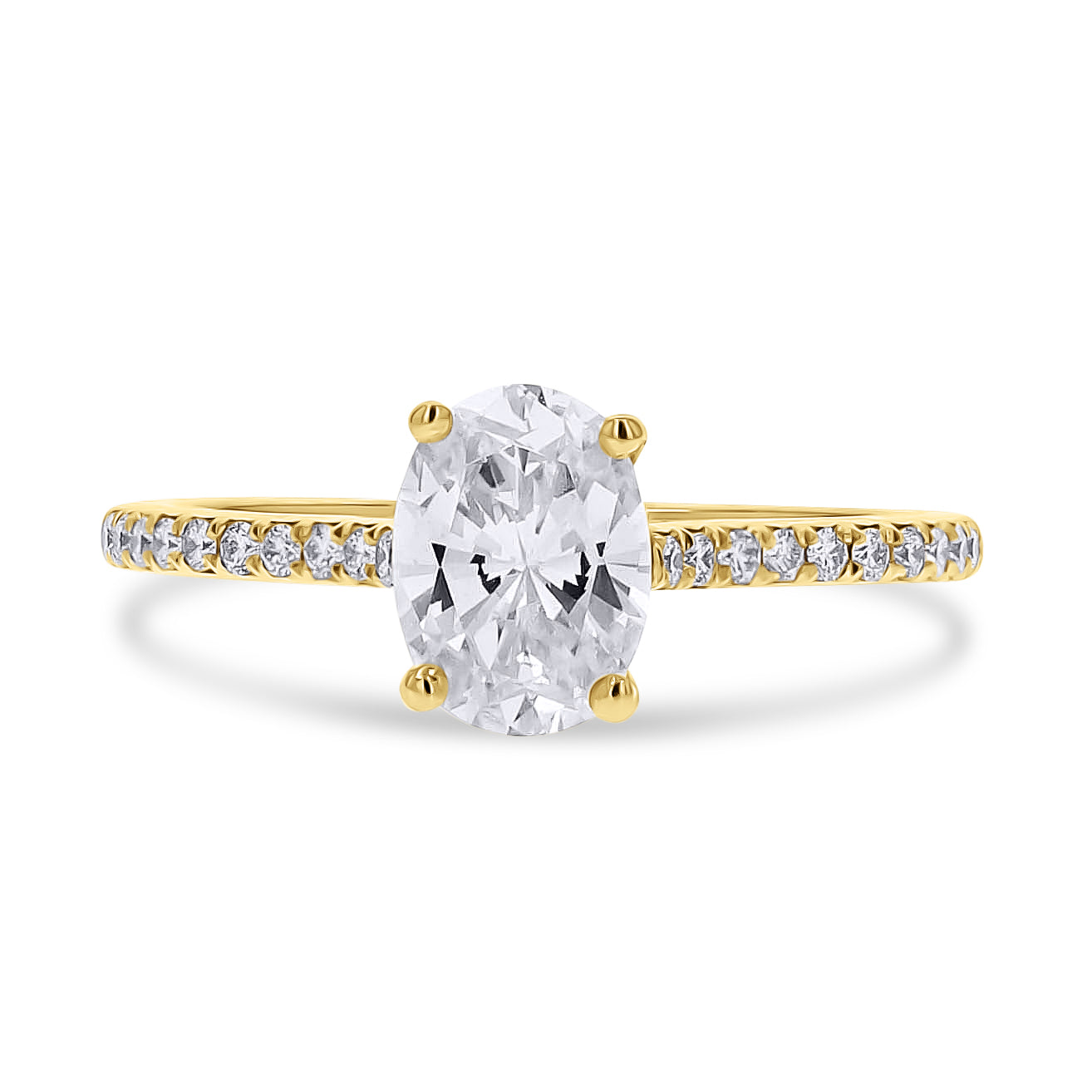 Precision Set Diamond Accented Engagement Ring - Skeie's Jewelers