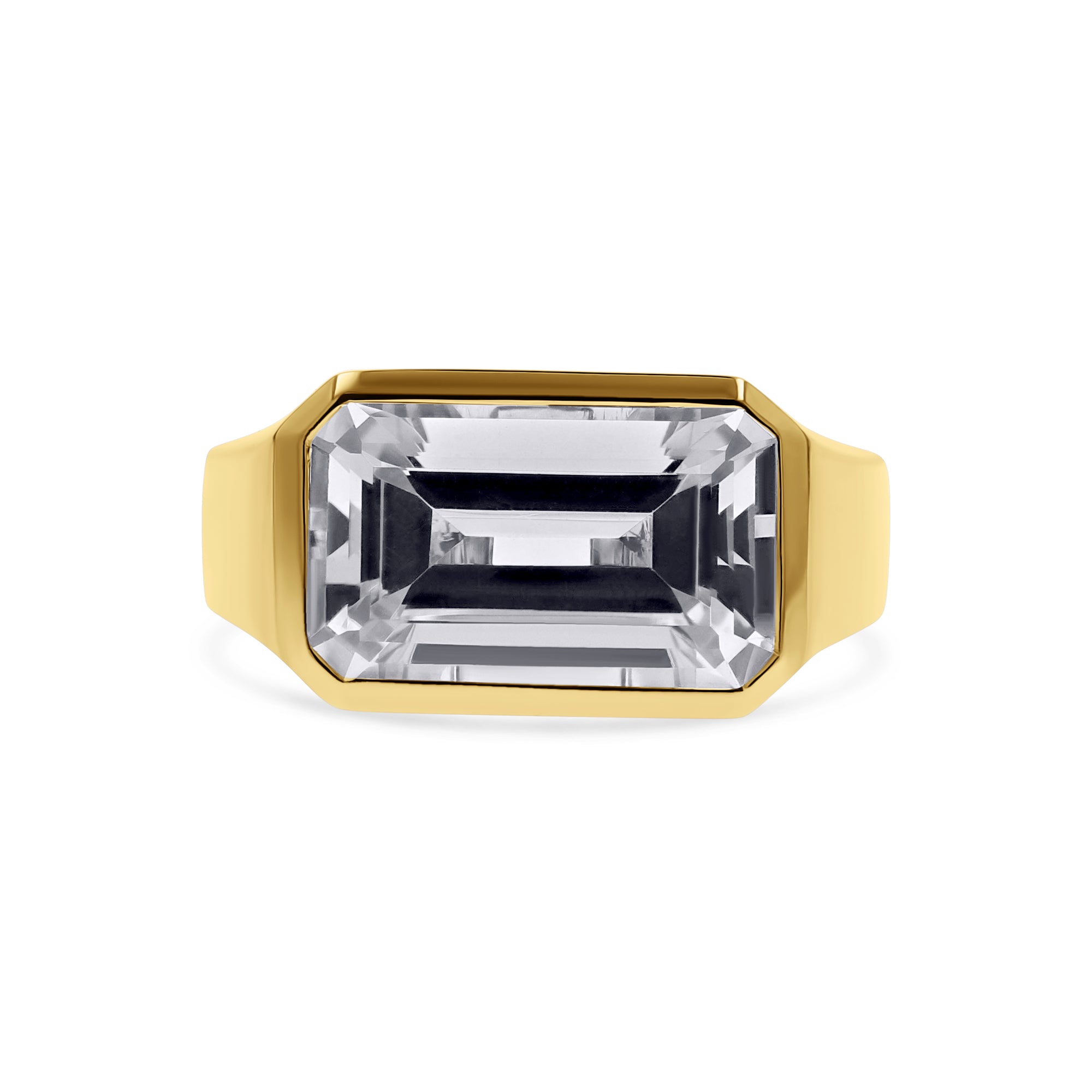 Cocktail Emerald Cut Quartz Ring - Skeie's Jewelers