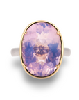 Moon Amethyst Bridge Gem Drop Ring - Skeie's Jewelers