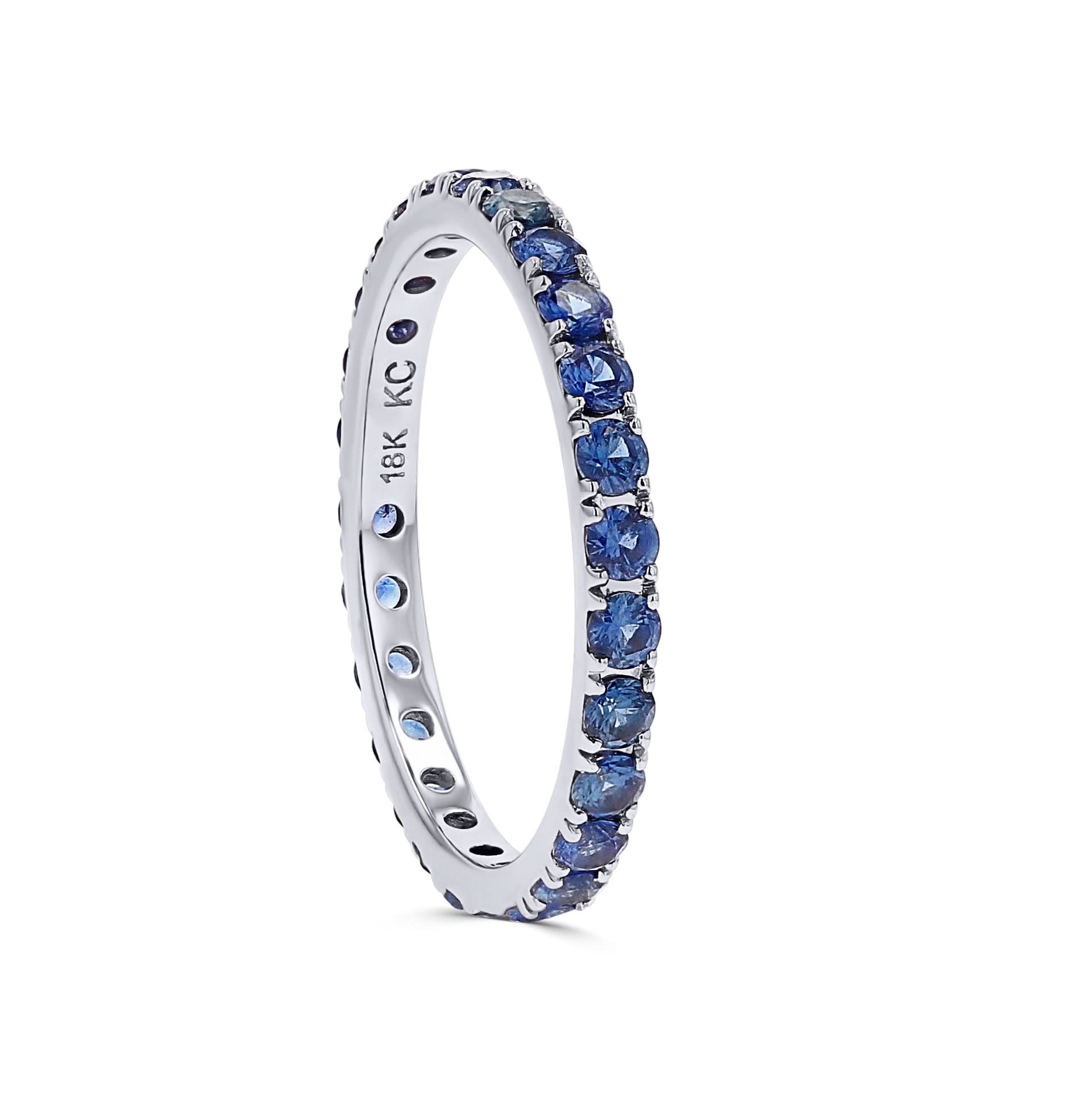 Blue Sapphire Eternity Stacking Band - Skeie's Jewelers