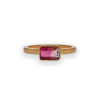Yellow Gold Bicolor Pink Tourmaline Ring by Lika Behar - Skeie's Jewelers