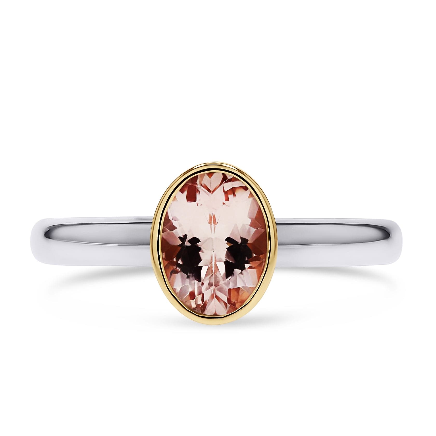 Gold & Sterling Morganite Ring - Skeie's Jewelers