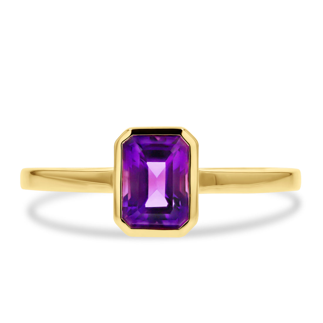 Amethyst Bezel Ring