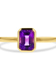 Amethyst Bezel Ring - Skeie's Jewelers
