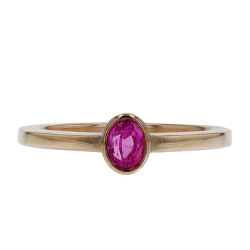 Yellow Gold Pink Sapphire Gemstone Ring - Skeie's Jewelers