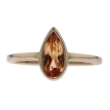 Pear Shaped Precious Topaz Gemstone Ring - Skeie's Jewelers