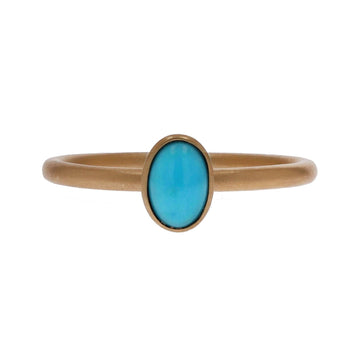 Kimberly Collins Yellow Gold Turquoise Ring - Skeie's Jewelers