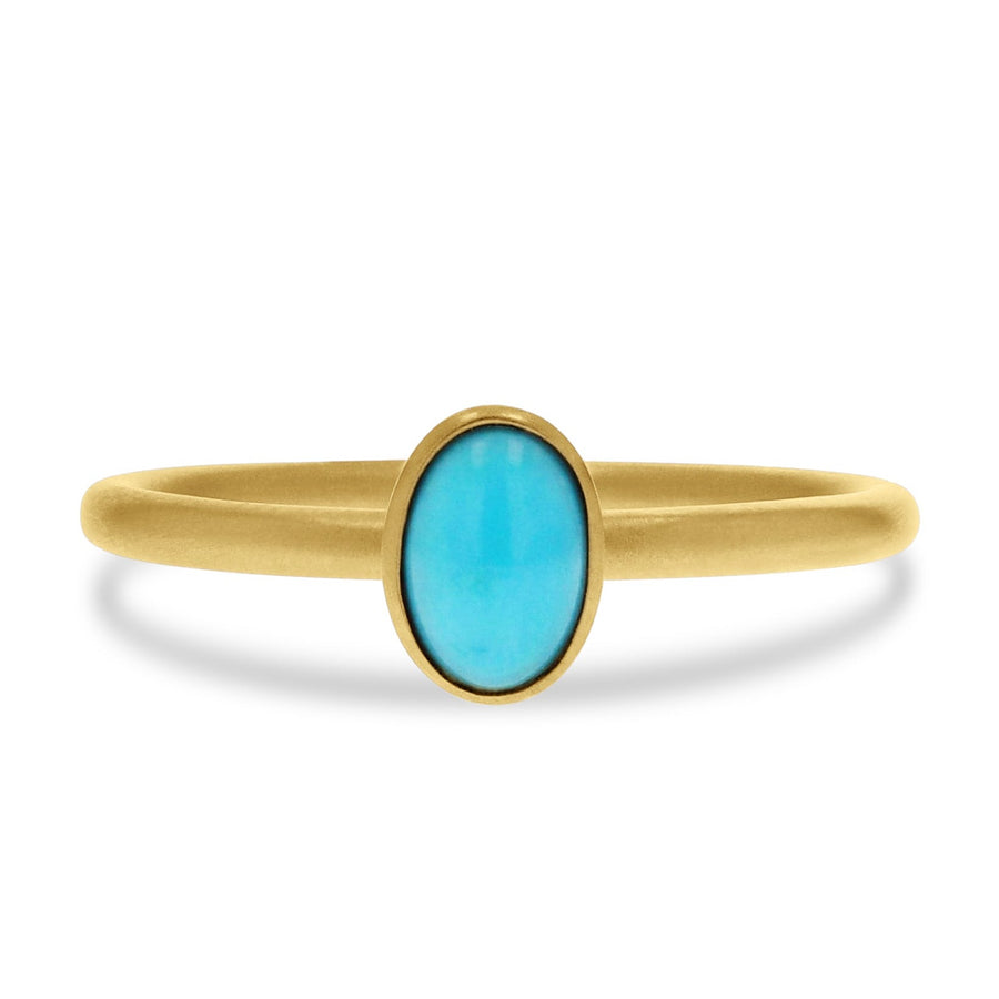 Turquoise and Gold Ring by Kimberly Collins