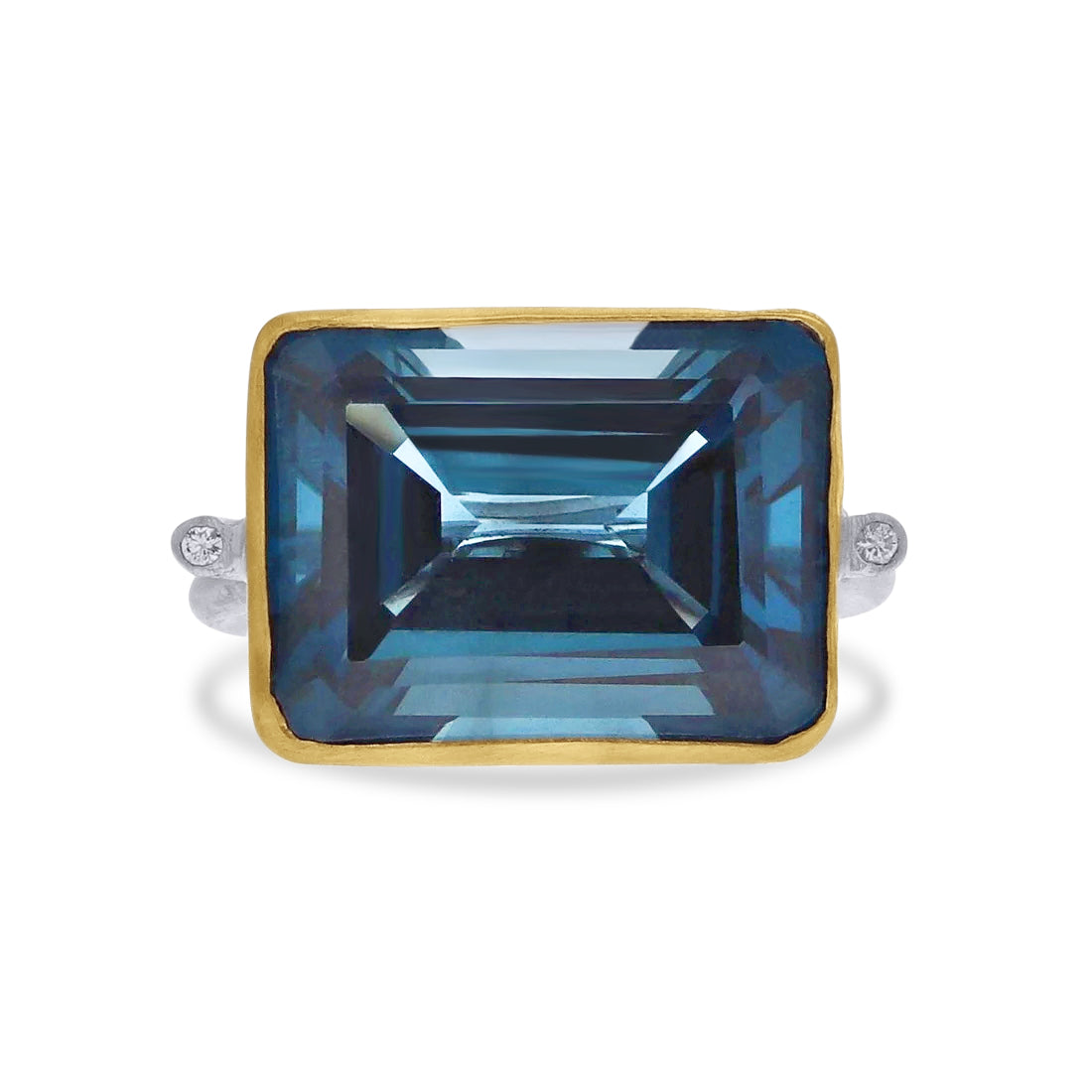 Lika Behar London Blue Topaz & Diamond Gemstone Ring