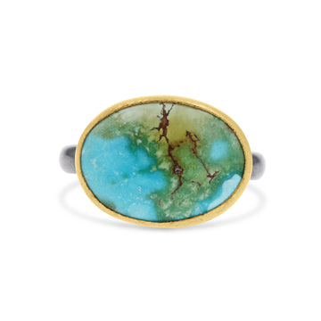 Lika Behar Oval-Cut Sonoran Turquoise Ring