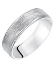 Polished Edge Hammered Center Men's Band - Skeie's Jewelers