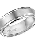 Tungsten Carbide Comfort Fit Satin Center Men's Band - Skeie's Jewelers