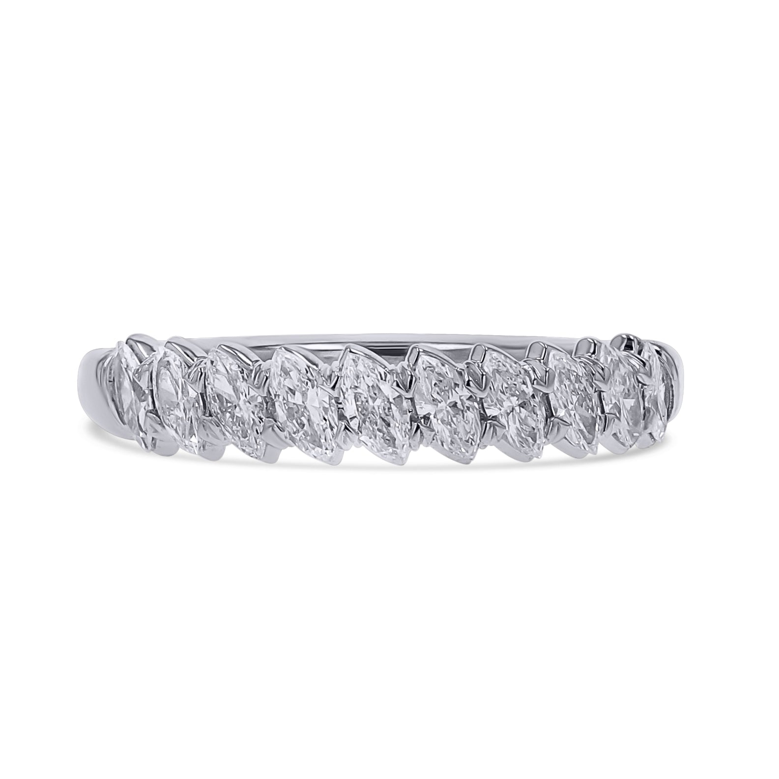 The Angled Marquise Diamond Band - Skeie's Jewelers