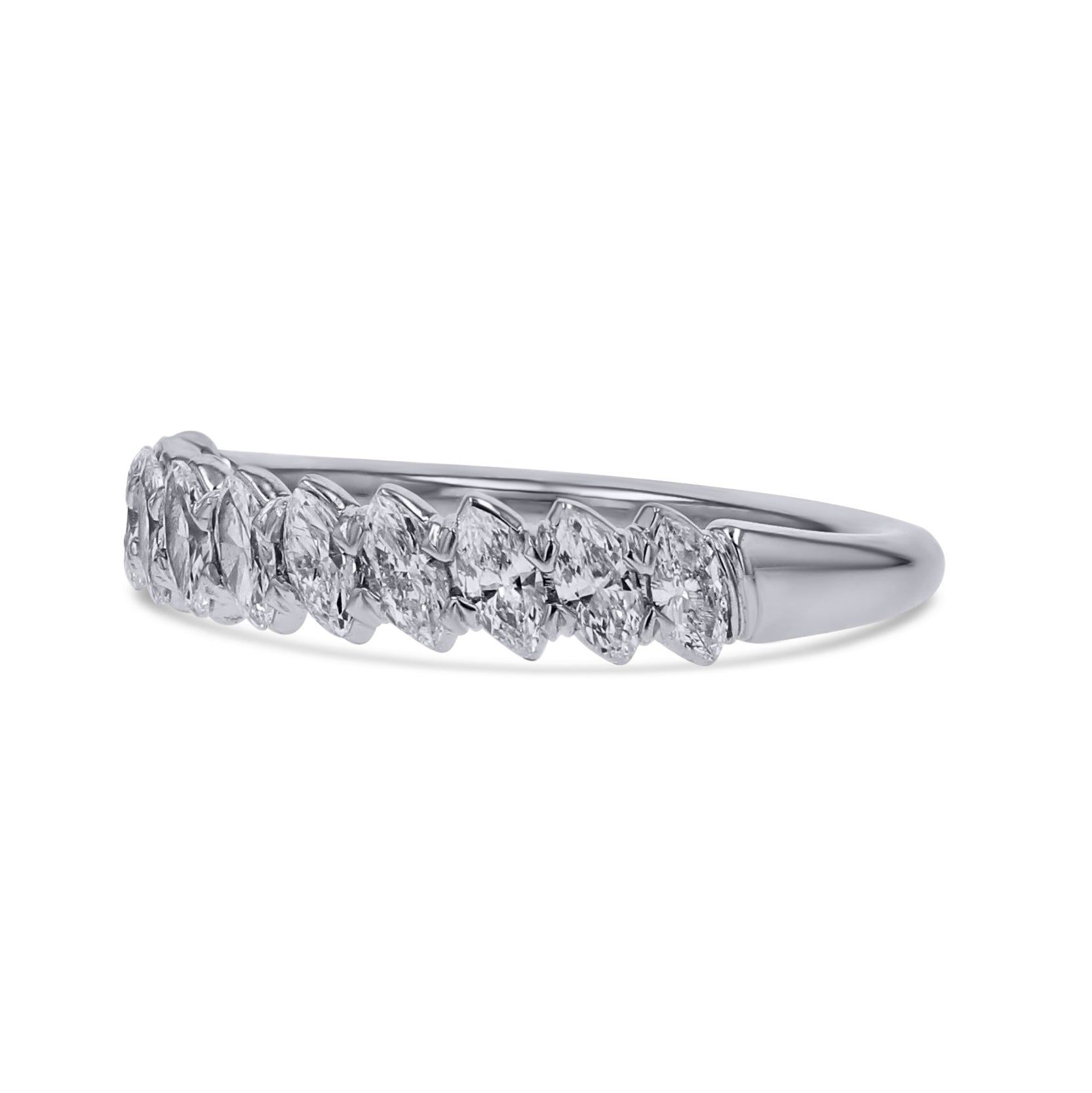 The Angled Marquise Diamond Band - Skeie's Jewelers