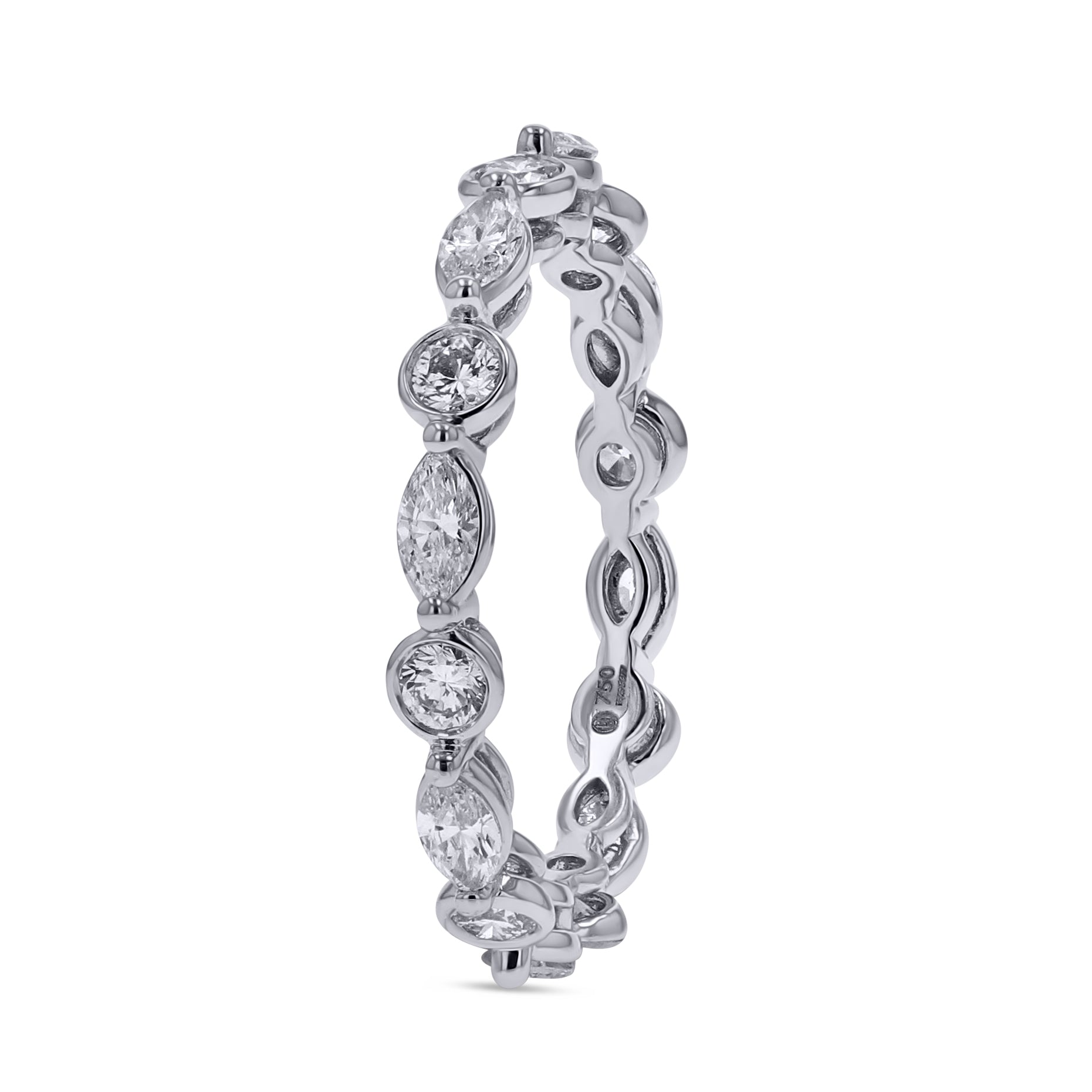 Marquise and Round Alternating Diamond Band - Skeie's Jewelers