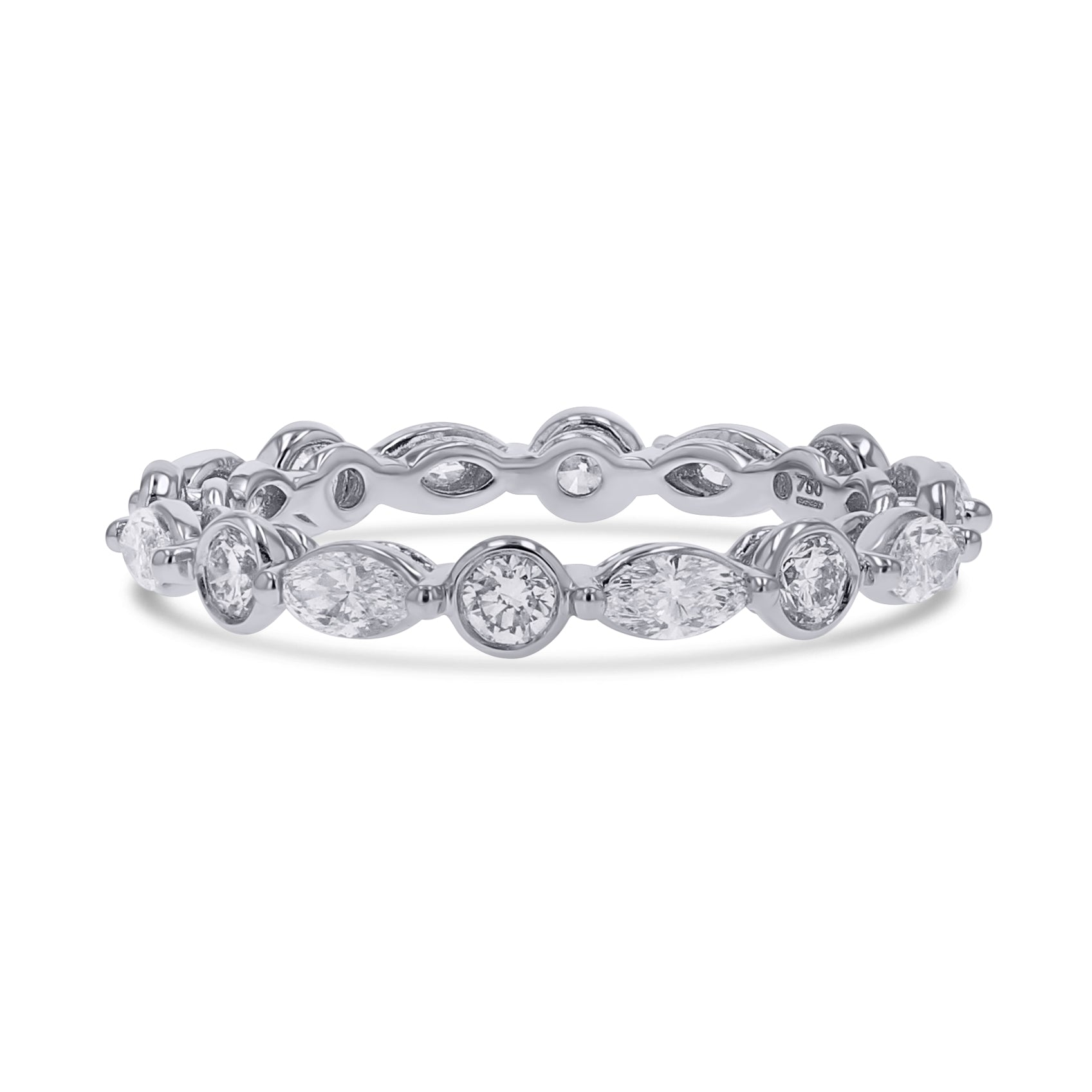 Marquise and Round Alternating Diamond Band - Skeie's Jewelers