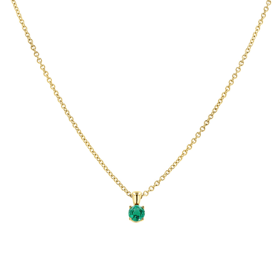 Emerald Solitaire Pendant