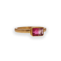 Yellow Gold Bicolor Pink Tourmaline Ring by Lika Behar - Skeie's Jewelers