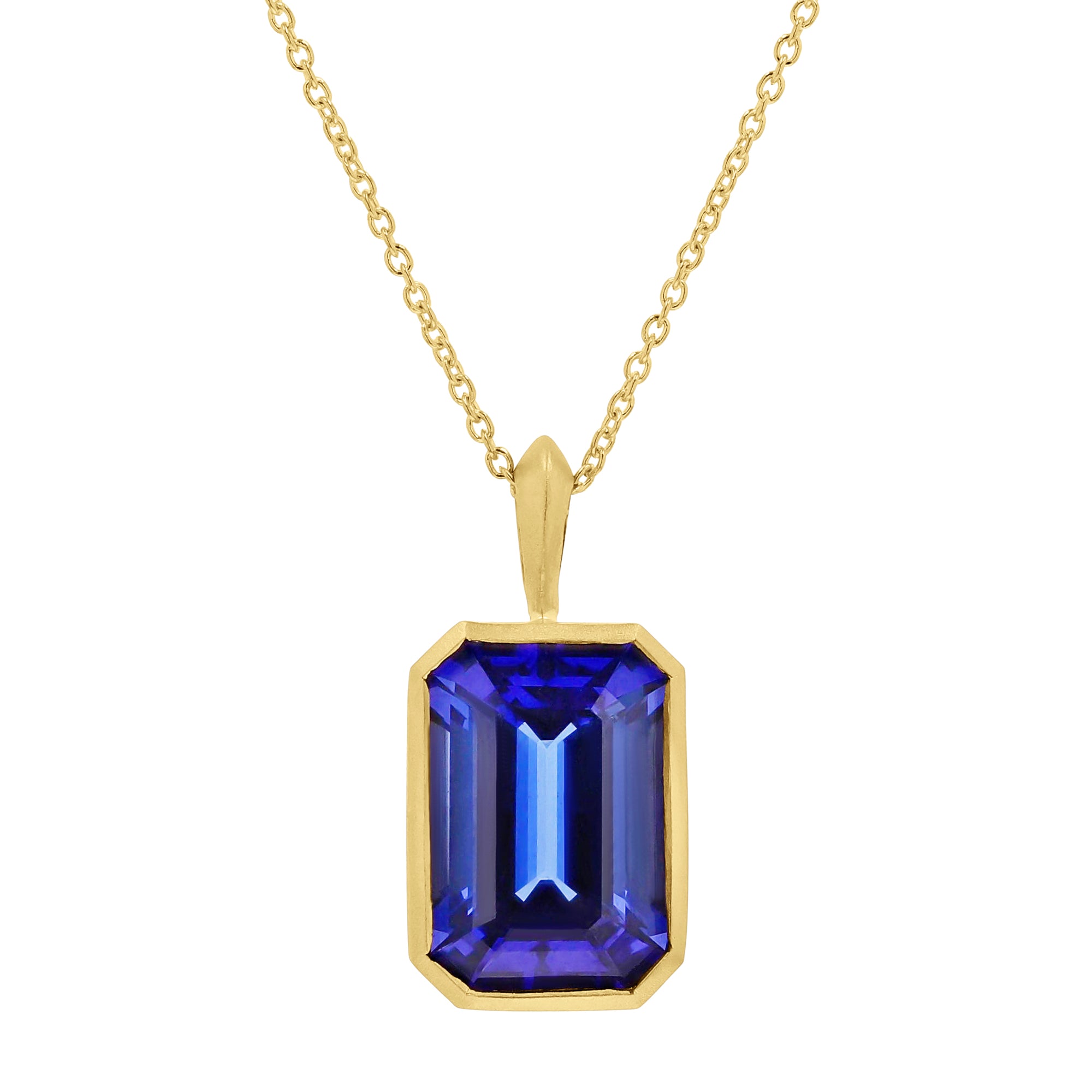 Tanzanite Bezel-Set Pendant - Skeie's Jewelers