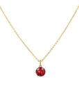 Garnet Solitaire Pendant - Skeie's Jewelers