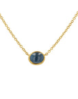 Blue Bezel-Set Tourmaline Necklace - Skeie's Jewelers