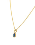 Pear Shape Blue Tourmaline Pendant - Skeie's Jewelers