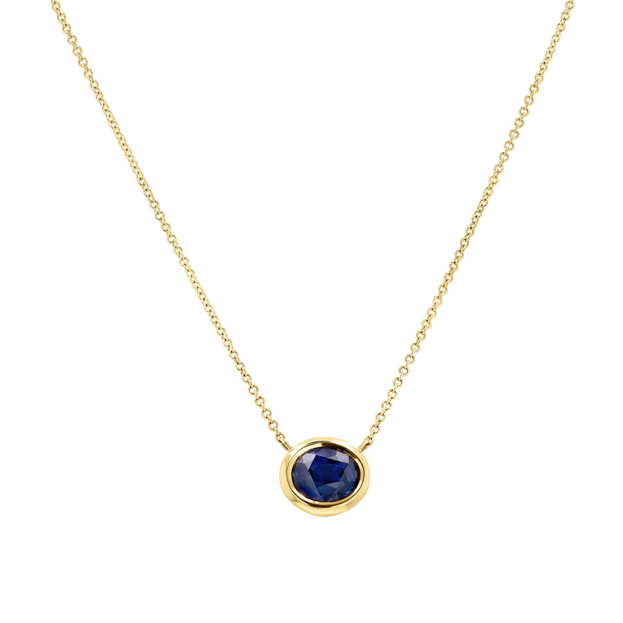 Sapphire Bezel-Set Necklace by Skeie's