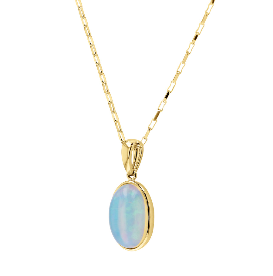 Kostbar Yellow Gold Ethiopian Opal Pendant