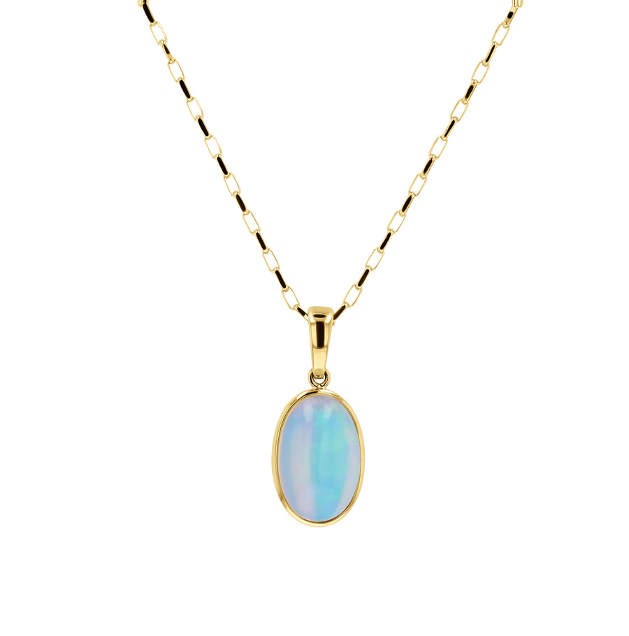 Kostbar Yellow Gold Ethiopian Opal Pendant