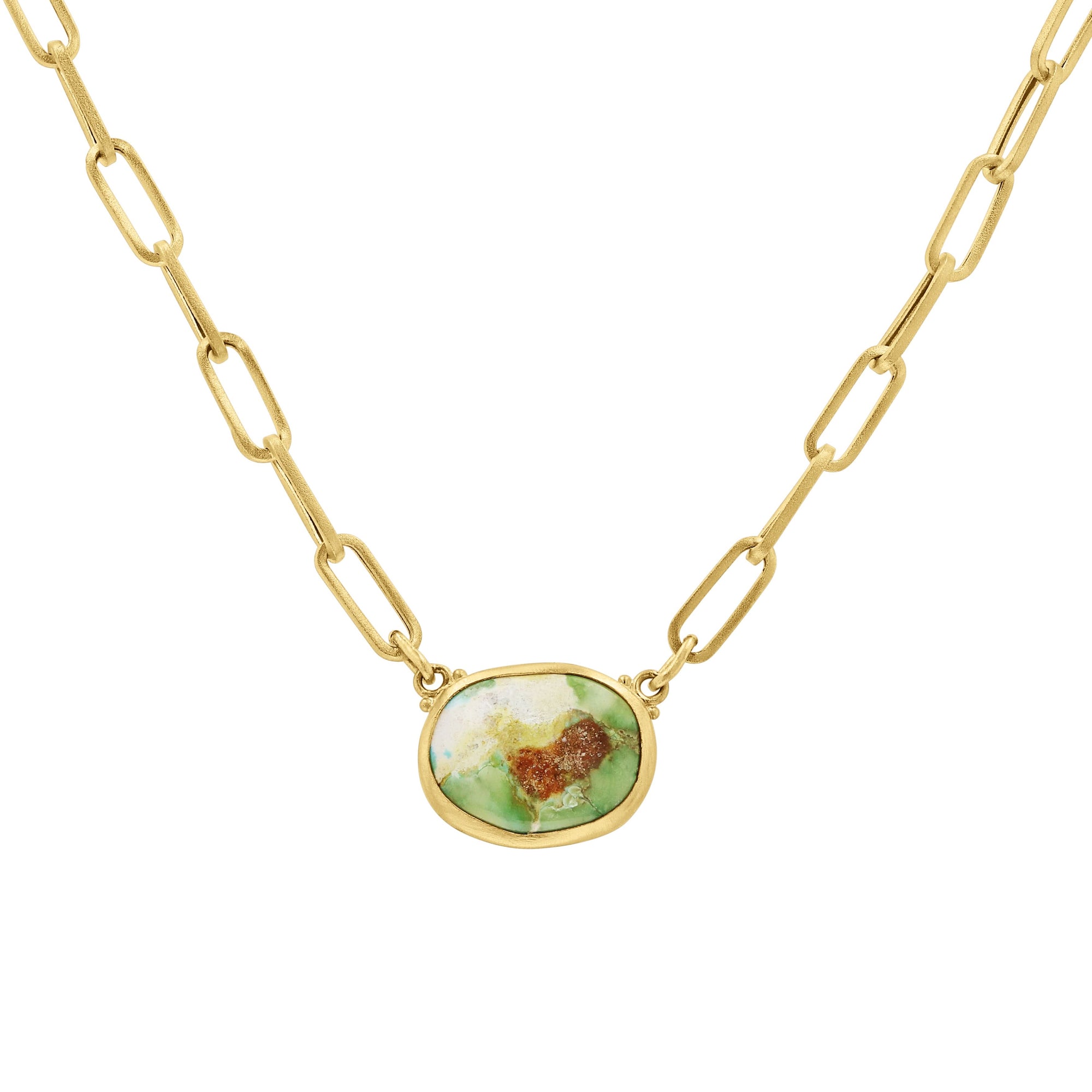 Lika Behar Gold and Sonoran Turquoise Necklace - Skeie's Jewelers