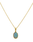 Ethiopian Opal Bezel Pendant Necklace - Skeie's Jewelers