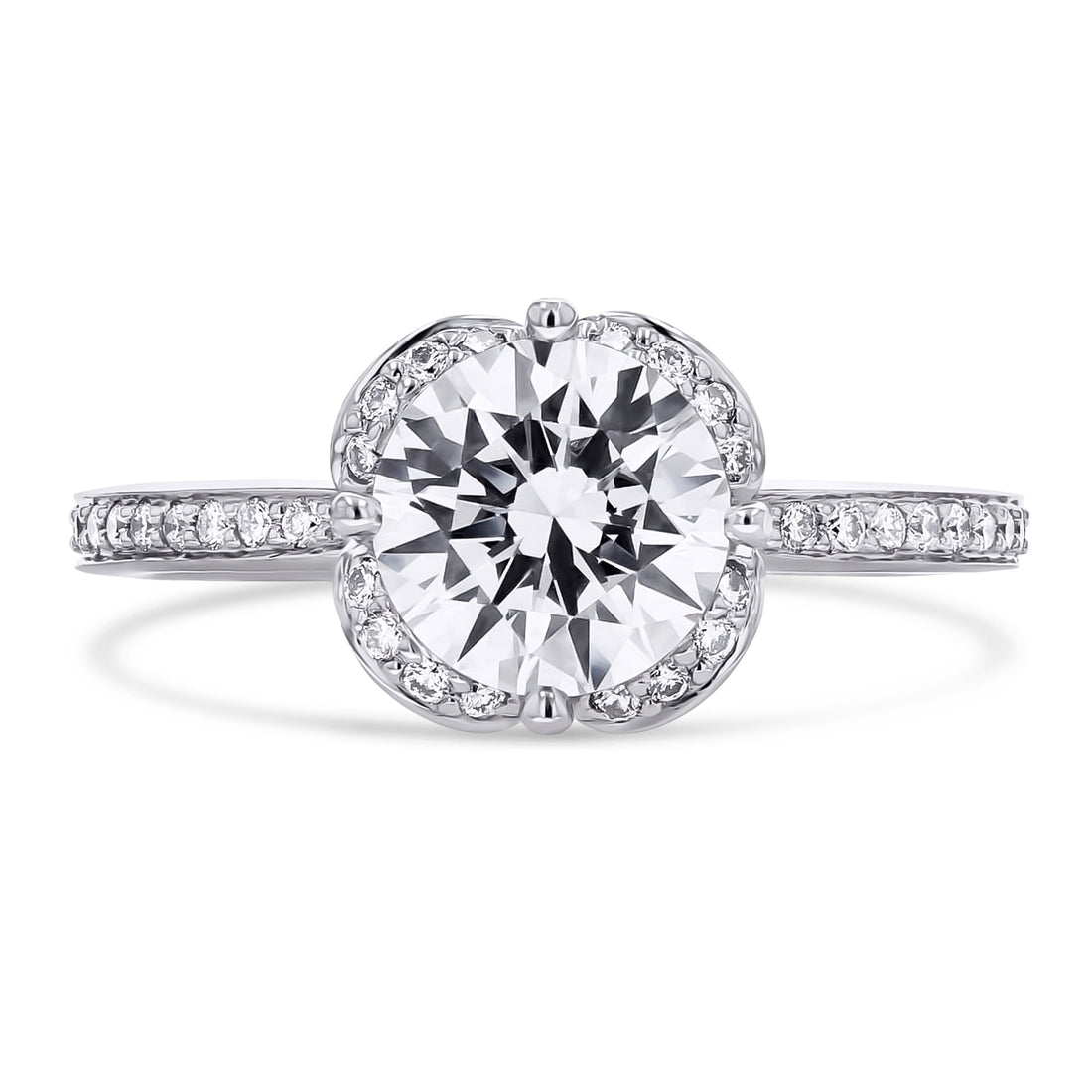 The Ritani Vintage Halo Engagement Ring