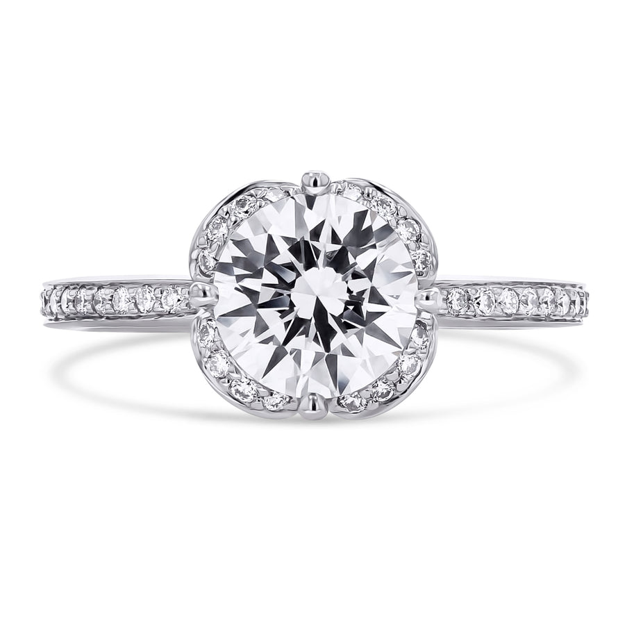 The Ritani Vintage Halo Engagement Ring