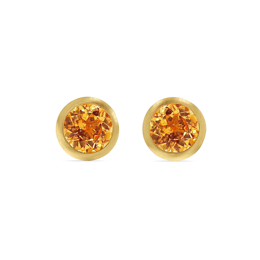 Spessartine Garnet Studs by Kimberly Collins