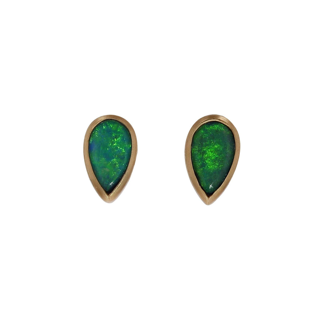 Kimberly Collins Pear Shaped Opal Stud Earrings - Skeie's Jewelers