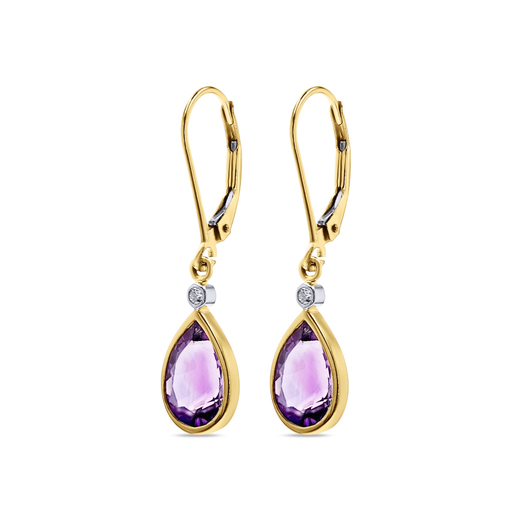 Pear Amethyst earrings - Skeie's Jewelers
