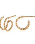 Carla | Nancy B. Double Twist Hoop Earrings - Skeie's Jewelers