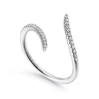 Gabriel & Co. White Gold Bypass Open Diamond Ring - Skeie's Jewelers